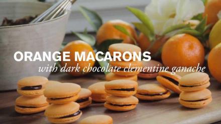 Orange Macaron with Dark Chocolate Ganache: asset-mezzanine-16x9